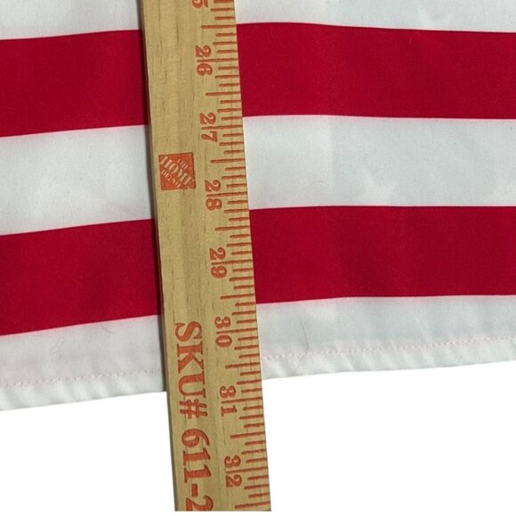 Six Islands USA Flag Button-Up Short Sleeve Shirt Red White‎ & Blue Size Large - Picture 7 of 7